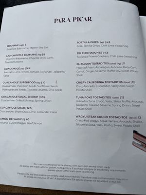 Menu photo 2 Los Mochis London, XGL Menu photo 2 Los Mochis London, XGL