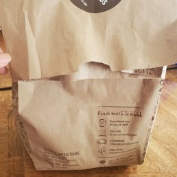 The bag wasn't stapled shut. The bag wasn't stapled shut.