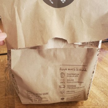 Chipotle Mexican Grill - The bag wasn't stapled shut. - Mexican Near Me - Germantown, Maryland Chipotle Mexican Grill - The bag wasn't stapled shut. - Mexican Near Me - Germantown, Maryland