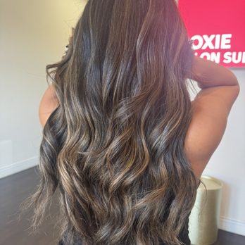 Xclusive Salon - Very natural balayage with lowlights  Ready for the fall - Hair Salons Near Me - Upland, California