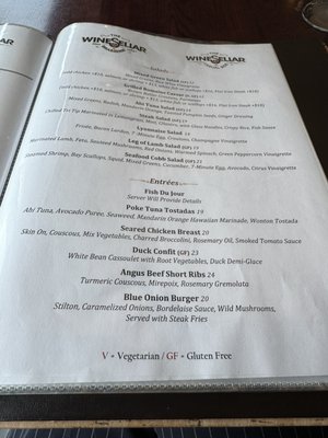 Menu photo 1 The Casual Side Bar San Diego, CA