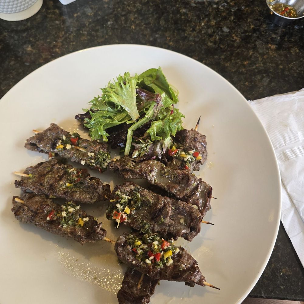 Memo’s Cuisine - Beef skewers with chimichurri, finger licking good! - Breakfast & Brunch Near Me - Isleton, California Memo’s Cuisine - Beef skewers with chimichurri, finger licking good! - Breakfast & Brunch Near Me - Isleton, California