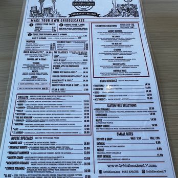 Griddlecakes - Menu - Breakfast & Brunch Near Me - Henderson, Nevada