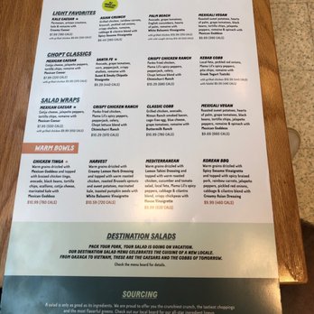 Chopt Creative Salad Co. - Menu - Salad Near Me - Princeton, New Jersey