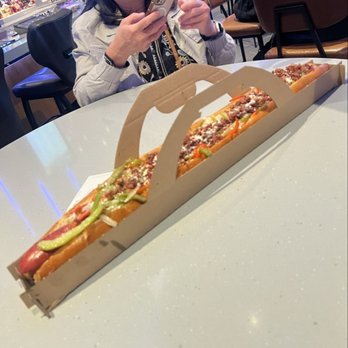 Get it Grill - yard long hotdog = $25ish - Burgers Near Me - Highland, California