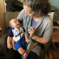 Seattle Home Maternity Service & Childbirth Center - My son Dakota with his midwife Katherine. :)