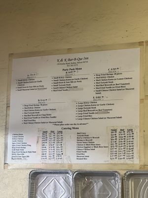 Menu photo 1 K and K Bar-B-Que Inn Kailua, HI
