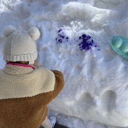 Home Sweet Home Daycare - Snow play with paint