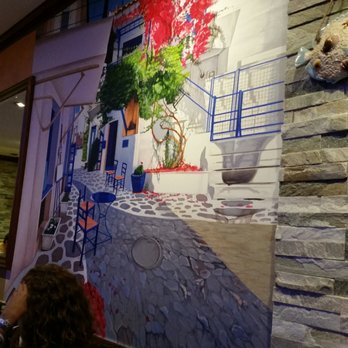 Stamatis Restaurant - Hand painted from photos taken by owner - Greek Near Me - Astoria, New York