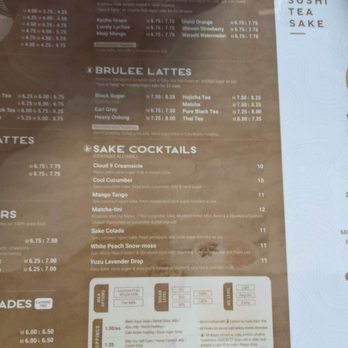 YUMI Sushi Tea & Sake - Menu 1 July 2022 - Sushi Bars Near Me - High Point, North Carolina