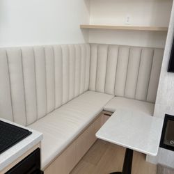 Lucio's Upholstery - Breakfast nook bench upholstery