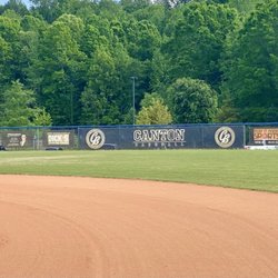 Canton Baseball - Outfield Sponsors.