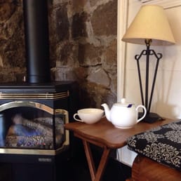 Tea time in front of the fire Tea time in front of the fire