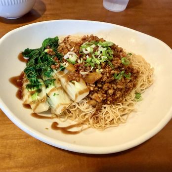 Harvest Wonton Noodle - Dan Dan noodles came with a side of broth - Noodles Near Me - Edmonds, Washington Harvest Wonton Noodle - Dan Dan noodles came with a side of broth - Noodles Near Me - Edmonds, Washington