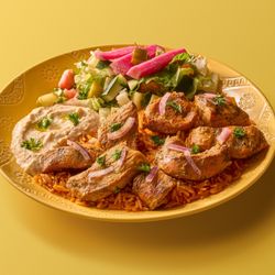 Chicken kabob plate