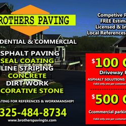 M Brothers Paving - Ask about our other specials this month :)
