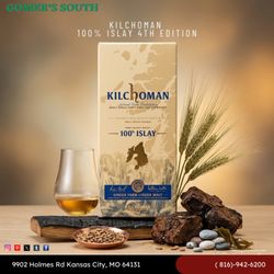 Gomer's South - Kilchoman 100% Islay 4th Edition is now available at Gomer's South--bold, smoky, and crafted entirely on Islay for a truly authentic whisky