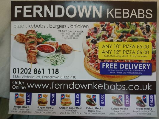 Menu photo 4 Ferndown Kebabs Takeaway Ferndown, DOR Menu photo 4 Ferndown Kebabs Takeaway Ferndown, DOR