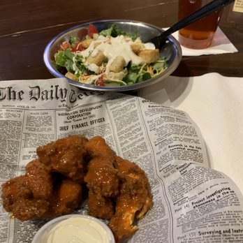 Park Bar - Chicken tenders in Buffalo sauce with a salad and a yummy local beer. :) - Bars Near Me - Atlanta, Georgia Park Bar - Chicken tenders in Buffalo sauce with a salad and a yummy local beer. :) - Bars Near Me - Atlanta, Georgia