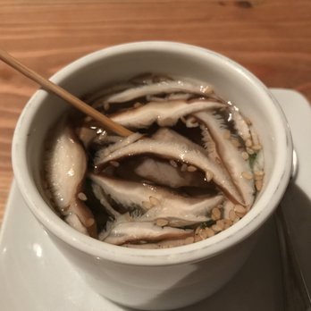 KAI ZAN - Clam and mushroom soup with a skewered piece of fish - Asian Fusion Near Me - Chicago, Illinois KAI ZAN - Clam and mushroom soup with a skewered piece of fish - Asian Fusion Near Me - Chicago, Illinois
