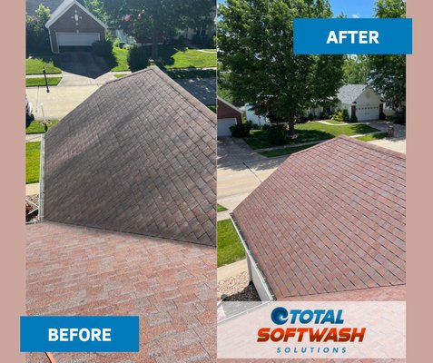 Pressure Washing - Soft washing your home can do wonders with the worn-out and old look of your shingles, siding, and stone. Pressure washing can cause damage and if not done correctly can even affect your warranty. Total Softwash Solutions utilizes the safest and most effective cleaning detergents to clean and kill the organic growth in your home or business.