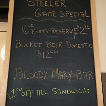 Rupe's Roadhouse - a menu on a blackboard - Bars Near Me - Pittsburgh, Pennsylvania Rupe's Roadhouse - a menu on a blackboard - Bars Near Me - Pittsburgh, Pennsylvania