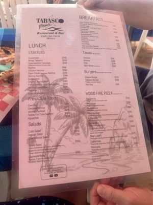 Menu photo 4 Tabasco Cabo San Lucas, BCS Menu photo 4 Tabasco Cabo San Lucas, BCS