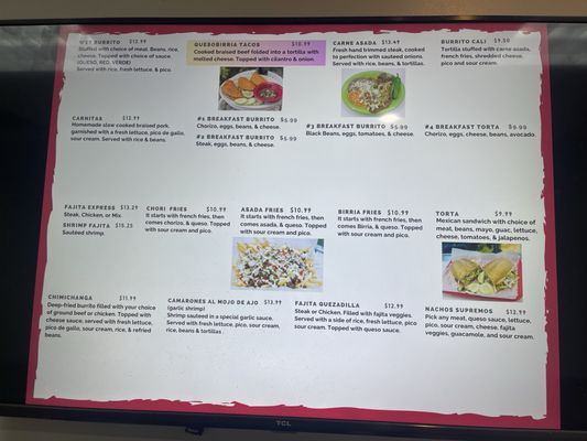 Menu photo 1 Burrito Express Mexican Grill Henderson, KY