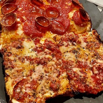 Buddy's Pizza - The 4 square (1/2 Detroiter 1/2 Detroit Public TV) - Pizza Near Me - Detroit, Michigan