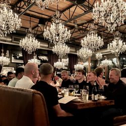 64 chandeliers!