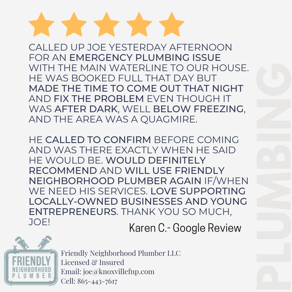 Slide of Friendly Neighborhood Plumber
