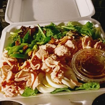 Becks Place - Cobb salad with turkey and Italian dressing for $10! Definitely enough for 2 meals. - Burgers Near Me - Overland Park, Kansas Becks Place - Cobb salad with turkey and Italian dressing for $10! Definitely enough for 2 meals. - Burgers Near Me - Overland Park, Kansas