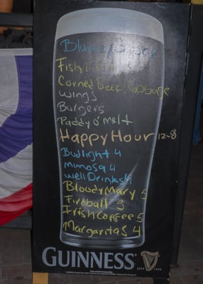 Menu photo 4 Blarney Stone San Diego, CA