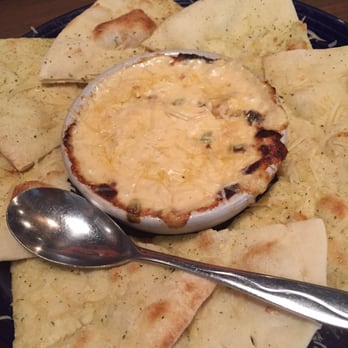 San Pedro Cafe - Rasta dip with flatbread. Super creamy and delicious - Seafood Near Me - Hudson, Wisconsin