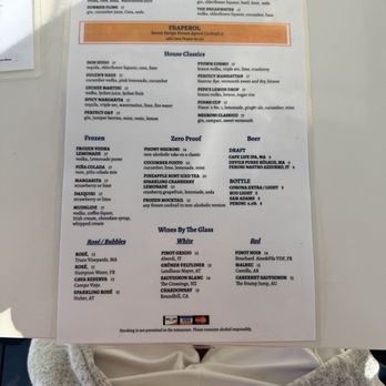 Pepe's Wharf Restaurant - Drinks menu - New American Near Me - Provincetown, Massachusetts