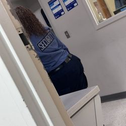 Mountainside Medical Center - Security playing around with the employees in the hallway