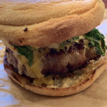 Iggy's Eggies - Sausage, American, arugula, English muffin. So good. - Breakfast & Brunch Near Me - Detroit, Michigan