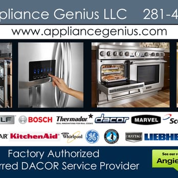 Appliance Genius - Factory Authorized Service
We can service your appliance in warranty or out of warranty - Appliances & Repair Near Me - Rosharon, Texas Appliance Genius - Factory Authorized Service
We can service your appliance in warranty or out of warranty - Appliances & Repair Near Me - Rosharon, Texas