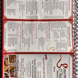 Menu side 1
