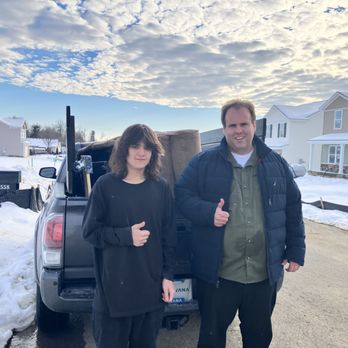 America Junk Busters - Picture of us after a heavy couch pickup! - Junk Removal & Hauling Near Me