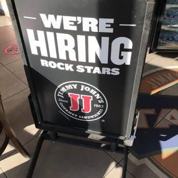 Jimmy John's - we're hiring rock stars sign - Sandwiches Near Me - Burleson, Texas