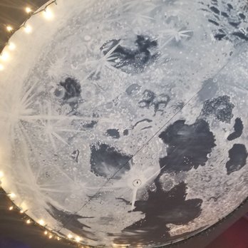 New Moon Cafe - Giant moon painted on ceiling - Breakfast & Brunch Near Me - Aiken, South Carolina