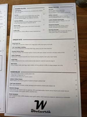 Menu photo 5 The Woolworth Dallas, TX Menu photo 5 The Woolworth Dallas, TX