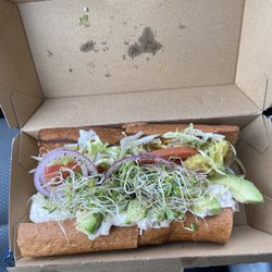 Deli Delicious - Small 29. Albacore Tuna, Sprouts, Avocado and Cream Cheese Sandwich Combo