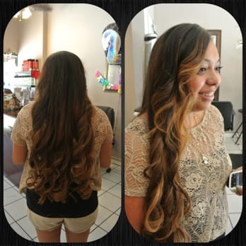 Drea Morales - Ombré on long hair - Makeup Artists Near Me - Monrovia, California