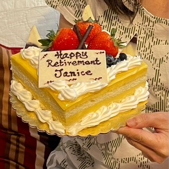 Elvin's Bakery - 6" lilikoi mousse cake. Tart and tasty!  We loved it! - Bakeries Near Me - Honolulu, Hawaii