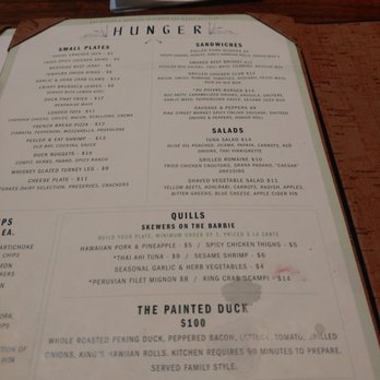The Painted Duck - Food menu. - Bars Near Me - Atlanta, Georgia The Painted Duck - Food menu. - Bars Near Me - Atlanta, Georgia