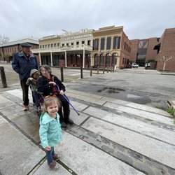 Old Sacramento Underground - It's the brick building with the green trim (last building on the left in this picture).