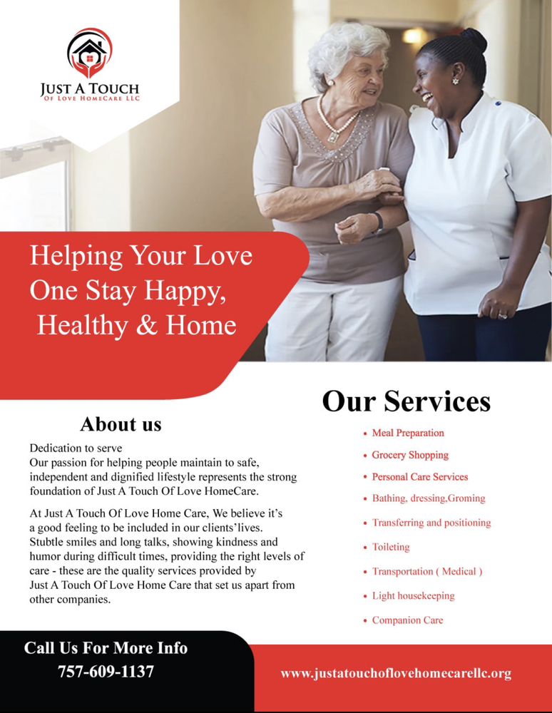 Just A Touch Of Love Home Care - home care agency in Norfolk, VA