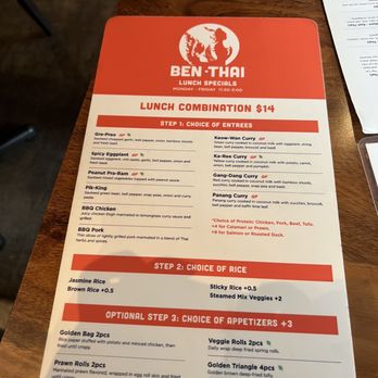 Ben Thai Cafe - Lunch specials - Thai Near Me - San Francisco, California